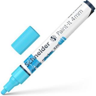 Marker vopsea acrilica paint-it 320 4mm schneider turcoaz