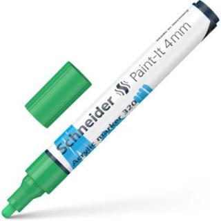 Marker vopsea acrilica paint-it 320 4mm schneider verde