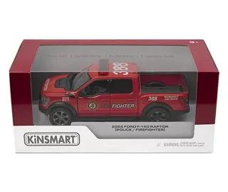 Masinuta metalica ford f-150 raptor pol/pompieri kt5436wdpr