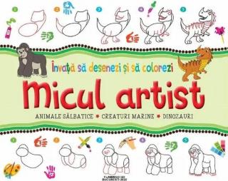 Micul artist. Invata sa desenezi si sa colorezi - verde