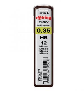 Mina creion 0.35mm hb rotring ro312410