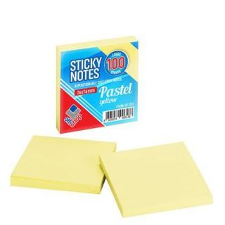 Notes adeziv galben 76x76 mm 100 file/set of012