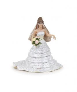 Papo figurina mireasa cu rochie din dantela papo38819