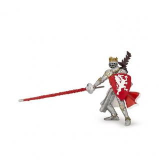 Papo figurina rege cu blazon dragon rosu papo39386