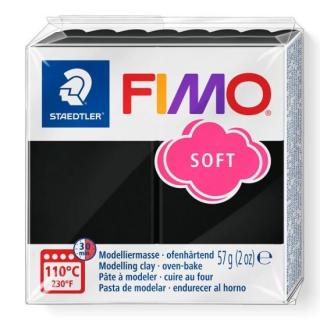 Pasta modelare fimo soft 56g cul 9 negru sth-8020-9