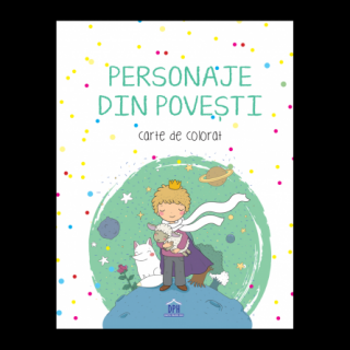 Personaje din povesti - carte de colorat