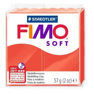 Plastelina fimo soft 56g cul 24 rosu indian sth-8020-24