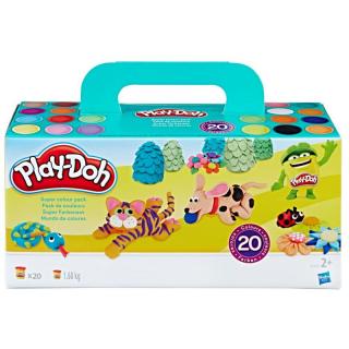 Play doh super pachetul cu 20 cutii a79242