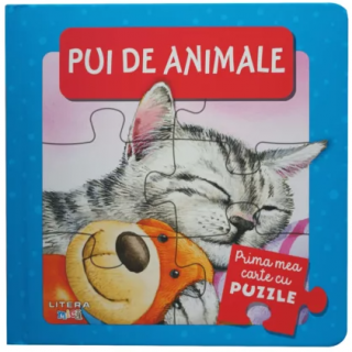 Pui de animale. Prima mea carte cu puzzle