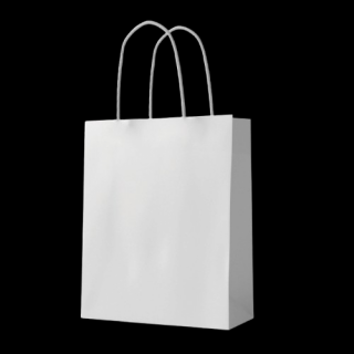 Punga hartie craft alba 18x23x10 150gr  sc 2725