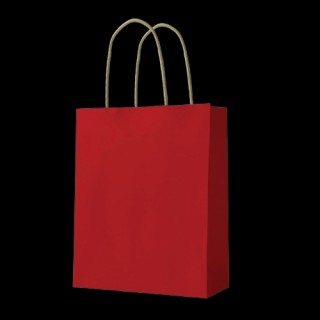 Punga hartie craft rosie 26x32x12 cm 150 gr sc2736