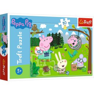 Puzzle trefl 30 peppa pig in drumetie 18245