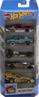 Set 5 masini hot wheels cu design hw drag strip mt1806_htv54