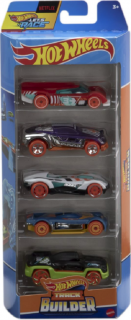 Set 5 masini hot wheels cu design track builder mt1806_htv52
