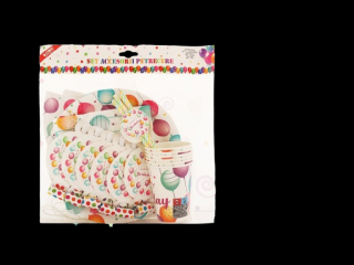 Set accesorii petrecere 6persoane 36piese 085886