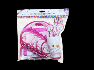 Set accesorii petrecere 6persoane 36piese 085887