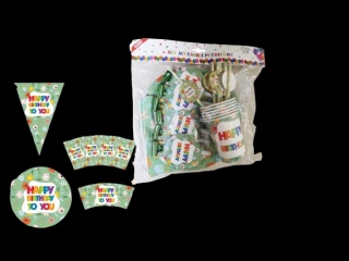 Set accesorii petrecere 6persoane 36piese 085890