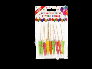 Set decoratiuni umbrelute 10buc 058552