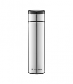 Sticla termica cu indicator de temperat 420ml argintiu 42192