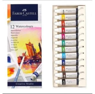 Tempera acuarele 12 culori 9ml+ paleta fc169612