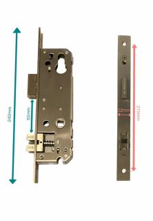 Broasca (35x85mm) usa reversibila compatibila cu incuietori inteligente pentru inchidere multipunct actionata prin ridicarea manerului, dimensiune 5055