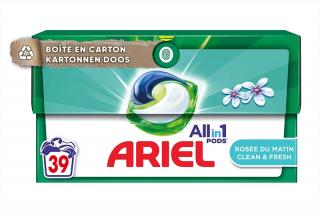 Ariel All In One Pods Cool Clean Rosee Detergent De Rufe 39 caps