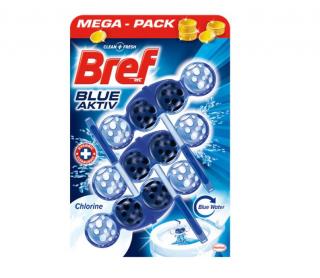 Bref Blue Aktiv  Chloryne Odorizant pentru Toaleta, 3 x 50g