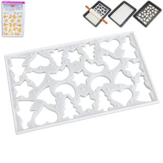 Forma de plastic pentru prajituri,Orion,30 x 21 x 2 cm, alba