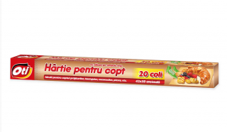 Hartie pentru copt, 20 coli, 42x38 cm coala