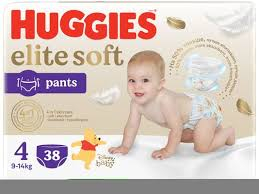 Huggies Elite Soft Pants Nr4 9-14kg 38buc