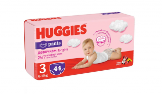 Huggies Pants for Girls Scutece Chilotel Nr. 3, 6-11 kg, 44 bucati