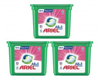 Pachet Ariel All in One Pods Fresh Sensations Detergent de Rufe Capsule, 63 spalari