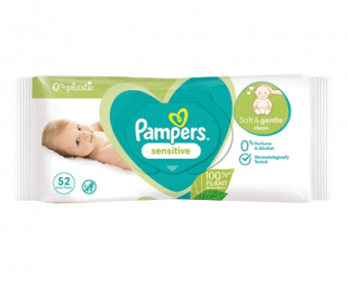 Pampers Sensitive Servetele Umede, 52 bucati