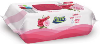 Servetele Umede Pure Trandafir 120buc