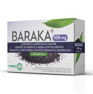 BARAKA 100 MG 24 CPS