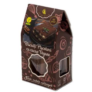 BISCUITI PISCOTURI CU CACAO VEGANE 130GR