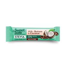 CIOCOLATA LAPTE COCOS SI QUINOA INDULCITOR STEVIE 25 G SWEETSAFE