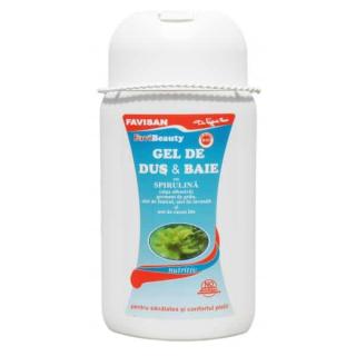 FAVIBEAUTY - GEL DE DUS  BAIE CU SPIRULINA 300 ML