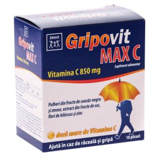 GRIPOVIT MAX C VITAMINA C 850 MG 10 DZ