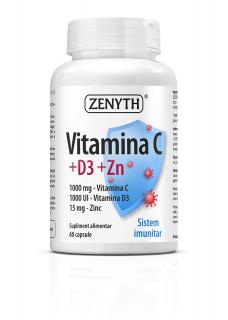 VITAMINA C+D3+ZN 60 CPS