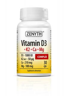 VITAMINA D3+K2+CA+MG COMPLEX 30CPS
