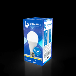 Bec Brilliant LED, 15W (120W), 1200lm, lumina calda 3000k, 220V, E27