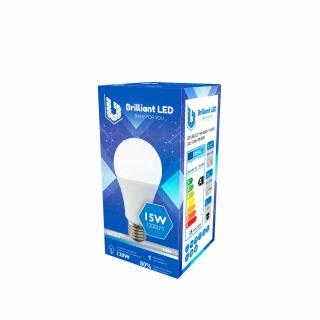 Bec Brilliant LED, 15W (120W), 1200lm, lumina rece 6500k, 175-265V, E27