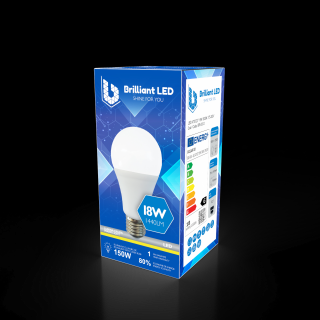 Bec Brilliant LED, 18W (150W), 1440lm, lumina calda 3000k, 220V, E27