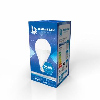 Bec LED A80 Brilliant LED, E27, 25W (175W), 2000LM, G, lumina calda 3000K, Mat