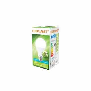 Bec LED Ecoplanet, E27, 15W (120W), 1425 LM, A+, lumina rece 6500K, Mat