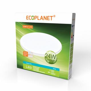 Plafoniera LED Ecoplanet     Simple Life    , rotunda D380mm, 24W, 2160LM, lumina rece 6500k, alb