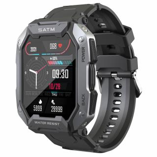 Ceas smartwatch Tio Stil Militar Rezistenta la apa IP68 Inot Bataile inimii Monitorizeaza Oxigen din sange Fitness24 Sporturi