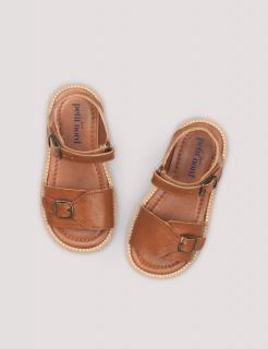 Buckle sandal Cognac