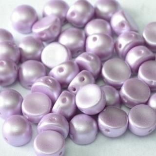 Cabochon 6 mm Pastel Lt. Margele cehesti Rose 2hole